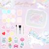 Shobido Unicorn Makeup Palette Colorful Palette Set, Soap-Removable, Multi-Color