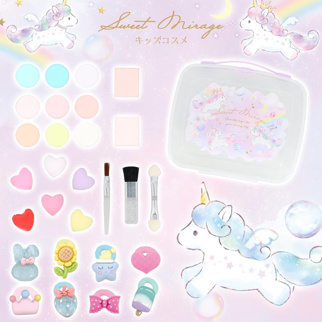 Shobido Unicorn Makeup Palette Colorful Palette Set, Soap-Removable, Multi-Color