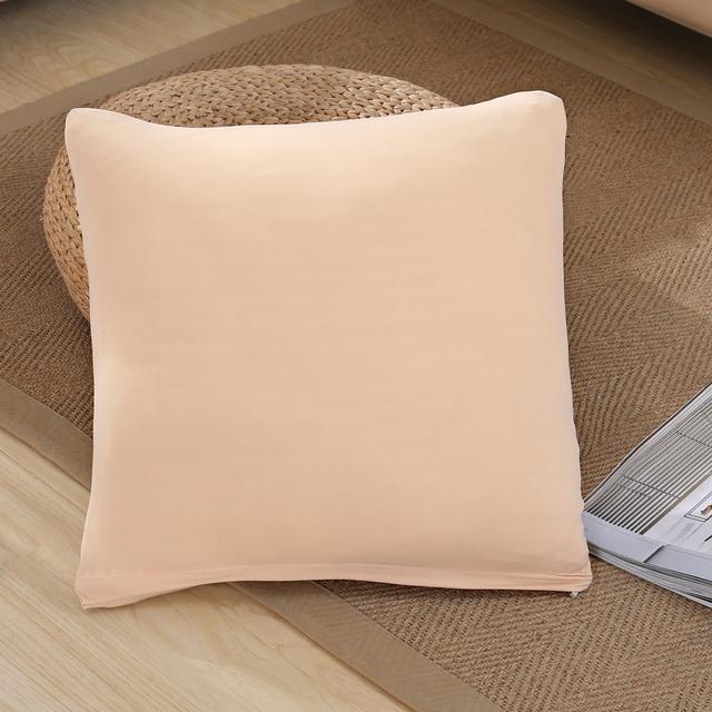 Housse de coussin unie Housse de coussin extensible pour canapé, meubles, voiture, décoration de maison Housse de coussin Décoration
