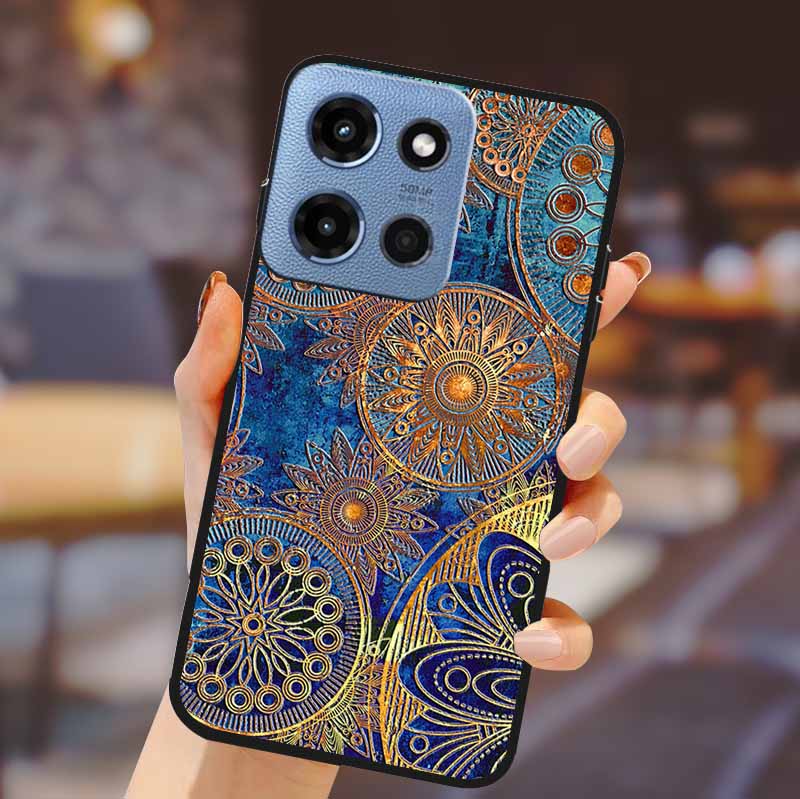 For Motorola G 5G 2025 Phone Case Bumper Soft TPU Silicone Back Cover 3D Flower Emboss Shell For Motorola Moto G 5G Fundas Coque