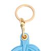 Keychain Pendant Monstera Leaf Shape Key Holder Imitation Leather Access Card Cover Bag Charm