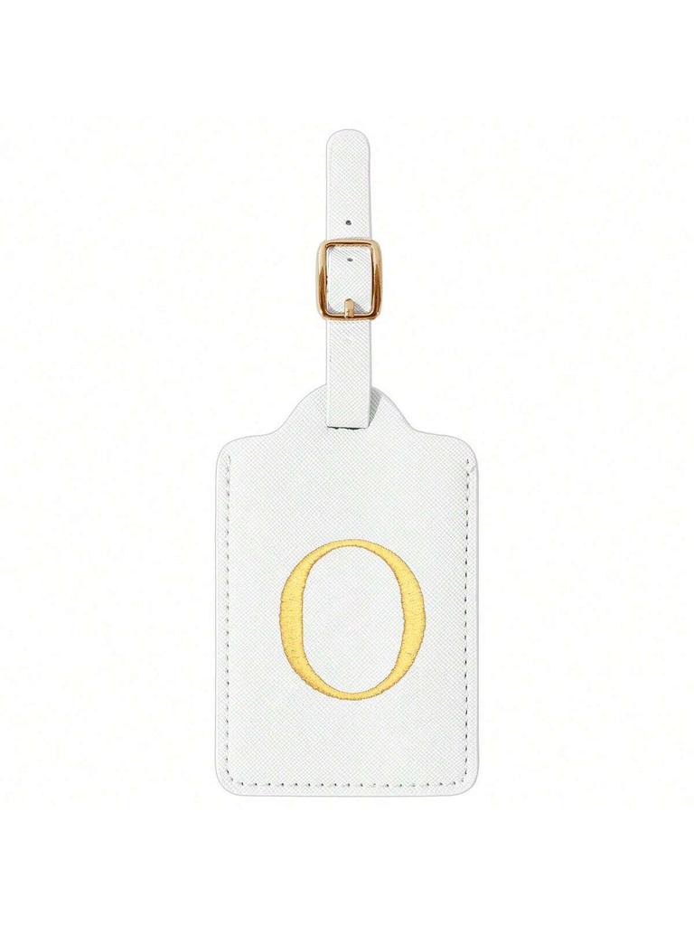 Modischer Koffer mit Buchstabenstickerei, Design mit Sichtschutzklappe, A-Z Buchstaben, unverzichtbares Gepäckidentifikationswerkzeug für Reisen.zwq