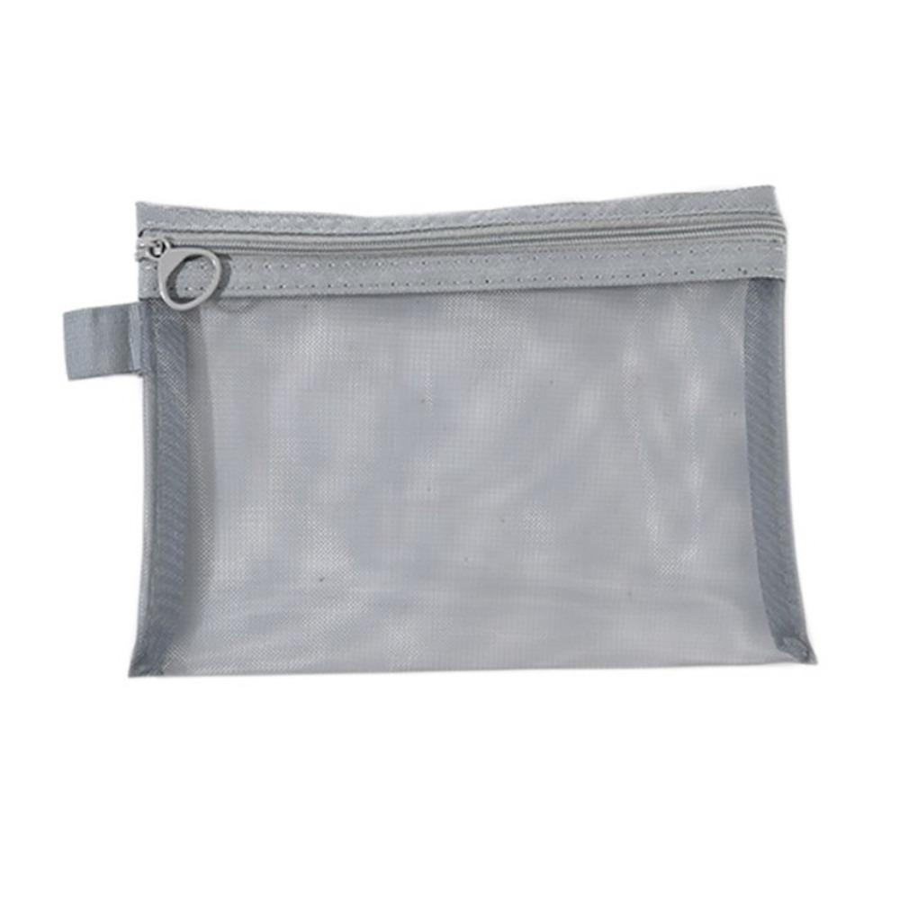 Handbags Transparent Cosmetic Bag With Zipper Mesh Mesh Pouch Toiletry Wash Bags Travel