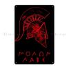 Spartan Warrior Helmet Metal Plaque Create Home Living Room Garage Design Tin Sign Poster