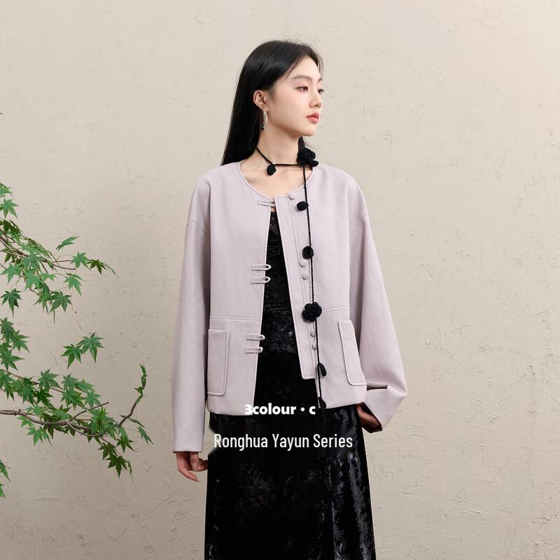 

Женская куртка из искусственной кожи свободного кроя Санцай XL