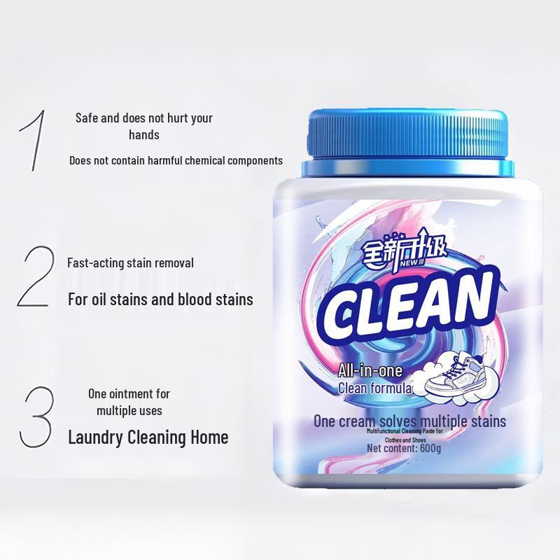 Xuan Shi Man 600g Mehrzweck-Waschpaste für Kleidung & Schuhe - Effektiver Fleckenentferner & Schuhreiniger