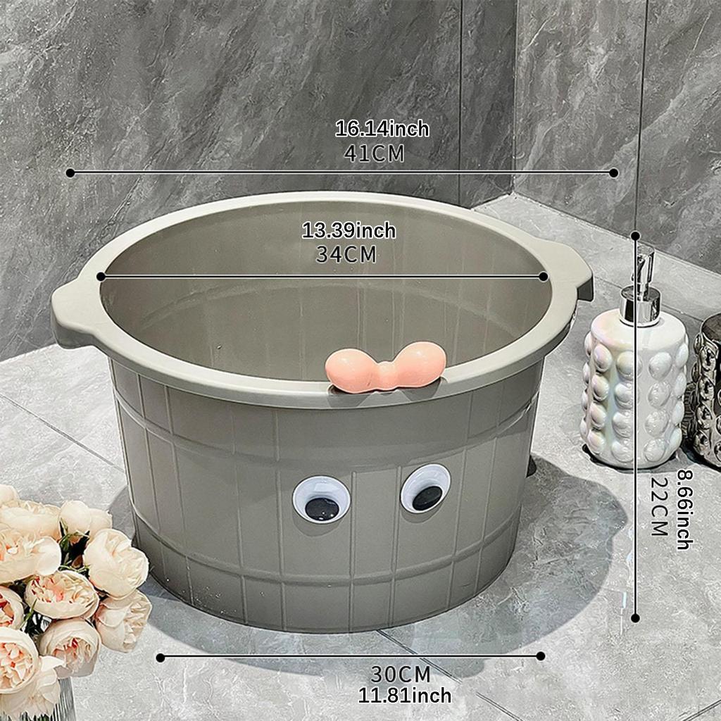 Foot Bath Tub Massage SPA Basin Bucket Multifunctional with Dots Sturdy Feet Soaking