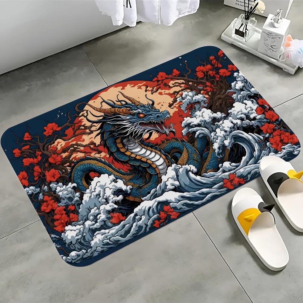 Japanese Dragon Printed Large Wall Tapestry Wall Hanging Decoration Household Decor Blanket