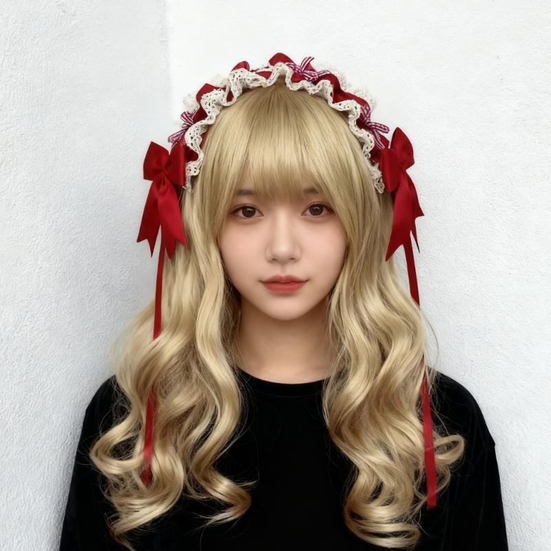 Stylish Lace Bows Headband Comfortable Hairpiece Breathable Hairband Perfect For Anime Conventions Fashion Accessories