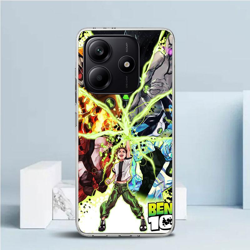 Cartoon Ben 10 Phone Case For Xiaomi Redmi Note 15 14 14S 13 12S 12 Pro Plus 11S 11 11T 11E 10S 10 + Soft TPU Back Cover Redmi N