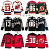 Maglia da Hockey su Ghiaccio da Uomo Stile Retrò Ricamata Uniforme di Squadra Numero Personalizzato 13 86 Abbigliamento per Partita di Allenamento