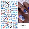 Nail Art Stickers Autumn Thanksgiving Maple Leaf Harvest Mushroom Hazelnut Honey Yellow Leaf Nail Stickers