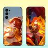 M-Mavuika G-Genshin I-Impact Phone Case Black Silicone Soft For Samsung S25,S24,S21,S22,S23,S30,Ultra,S20,Plus,Fe,Lite