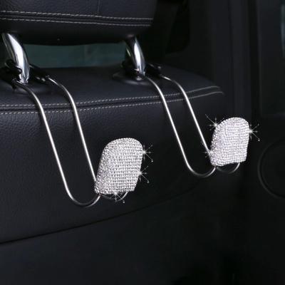 2 Car Back Seat Headrest Hooks Hanger Organizer Accessories, Easy To Install