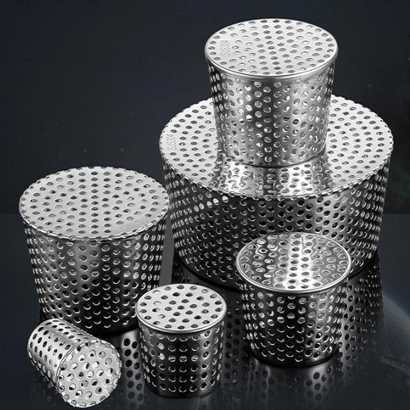 304 Stainless Steel Drain Cover Anti Clogging Hair Trap Removable Filter Screen for Bathroom Floor Universal Fit