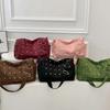 Retro Inspired Shoulder Bag With Multiple Compartments Scratch Resistant Ergonomic Underarm Purse for Women Girls  Red