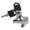 Safety Lock Cabinet Lock Single Double Showcase 5~8mm Anti-theft Cold Rolled Steel Display Cabinet Rust Prevention