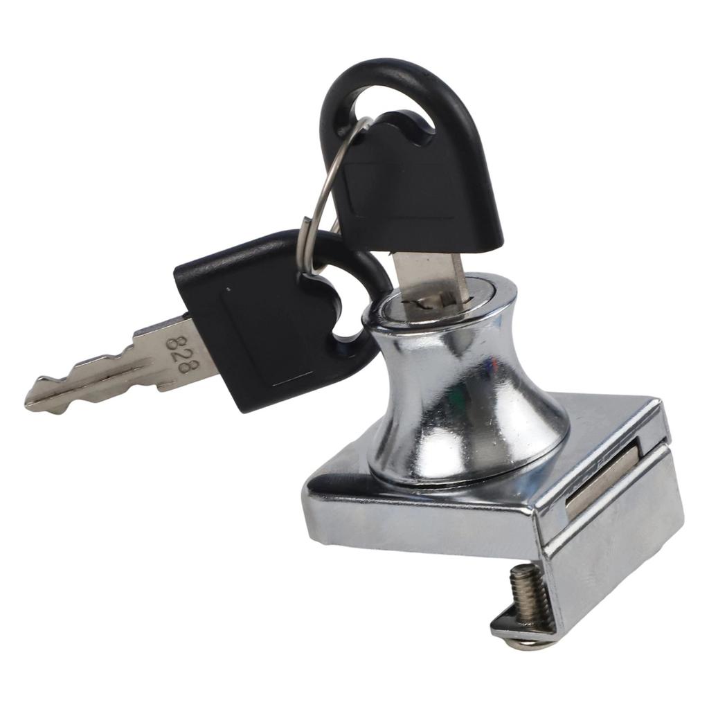 Safety Lock Cabinet Lock Single Double Showcase 5~8mm Anti-theft Cold Rolled Steel Display Cabinet Rust Prevention