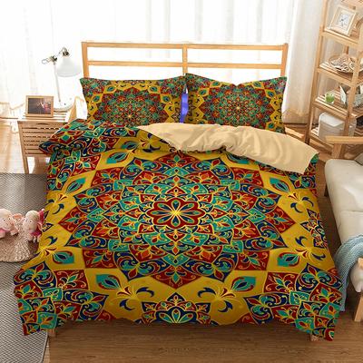 Bettwäsche-Set Mandala 100% Hochwertige Heimtextilien Bettwäscheset Queen-Size Doppelbett Bettwäsche Chinesisches Bettbezug-Set Luxus