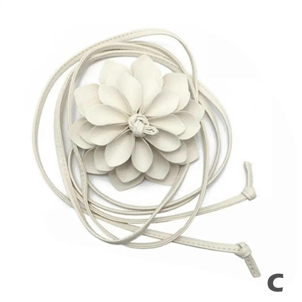 Floral Waist Chain Women Flower Decorative Luxury Rope Belts Woven Waistband Strap Waist Braid Tie Bohemian Belts For Women