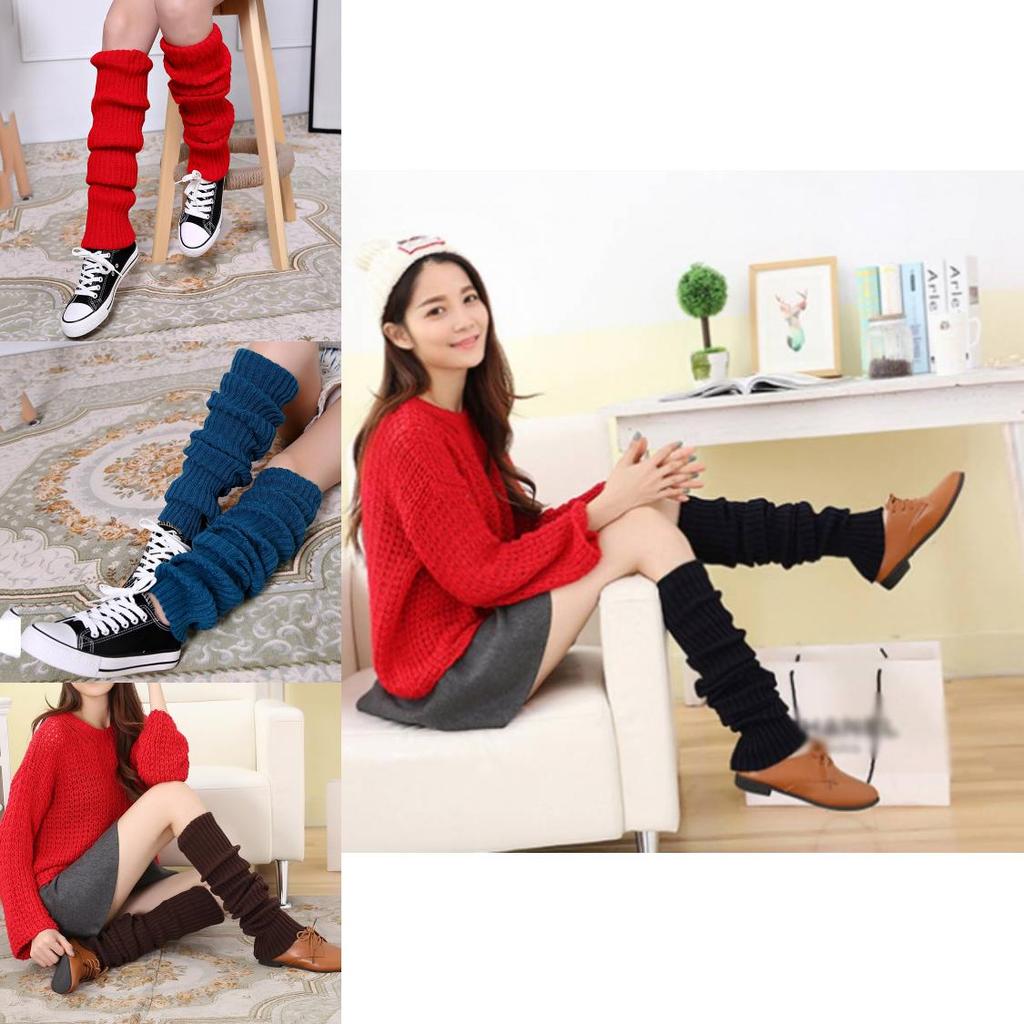 Luxurious Thick Long Snow Knit Leg Warmers Over Knee Women Breathable Acrylic Winter Socks