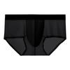 Underpants Summer Thin Briefs Men L-3XL Large Size with Crotch Cloth Ice Silk Boxers Panties Breathable Quick Dry