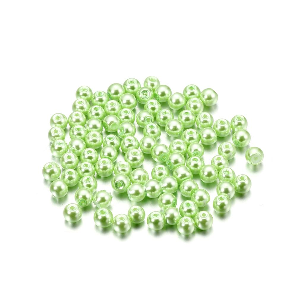 100pcs/lot 4-10mm Mixcolour Round Glass Beads Loose Beads Bracelet Earrings for DIY Jewelry Making Finding Accessories