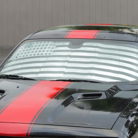 Folding Interior Sunshade Sun Visor Cover Accessories For Dodge Challenger 2009+