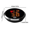 Mini Car Digital Clocks Car Dashboard Stick On Small LED Time Display Watch Automotive Adhesive Digital Clocks