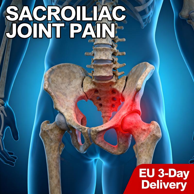 Sacroiliac Joint Pain Relief Patch – Effective for Lower Back & Pelvic Pain, Natural Anti-Inflammatory Formula, Hypoallergenic, EU 3-Day Delivery