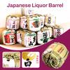 Japanese Style Restaurant Decorative Wine Barrel Sake Sushi Shop Pub Bar Display Foam Barrel Sakura Wine Cellar Decor Ornaments