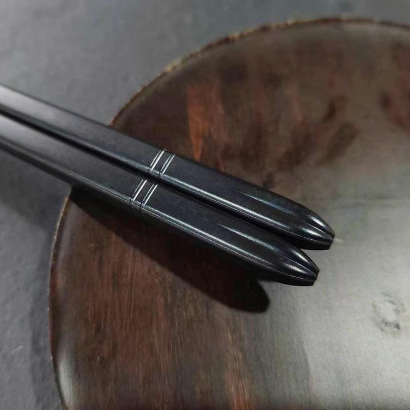 Pauzinhos de liga - antiderrapantes, resistentes a mofo e ao calor, estilo japonês e coreano para uso doméstico/hoteleiro