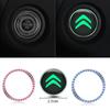 Car Engine Luminous Start Stop Button Cover for Citroen C1 C2 C3 C4 C4L C5 DS3 DS4 Xsara Picasso Saxo C-Elysee Decor Stickers aoq123