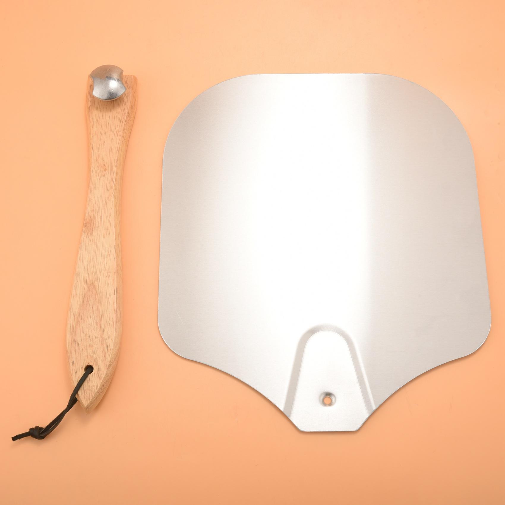 T02C!Pizza Peel Aluminium Metal Pizza Paddle Pizza Shovel With Foldable Handle For Oven Removable Pizza Shovel