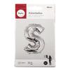 Ballon Lettre S, 40cm, 1pce. , argent