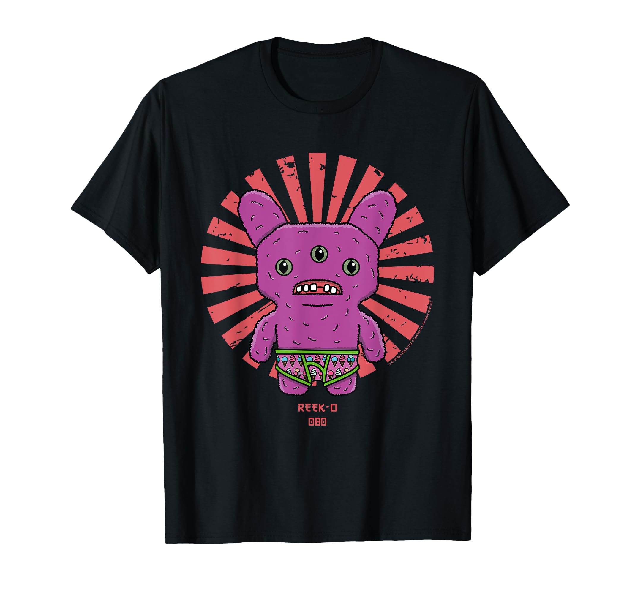 

Budgie Fuggler Retro Japanese Text Reek-O T-Shirt чорний