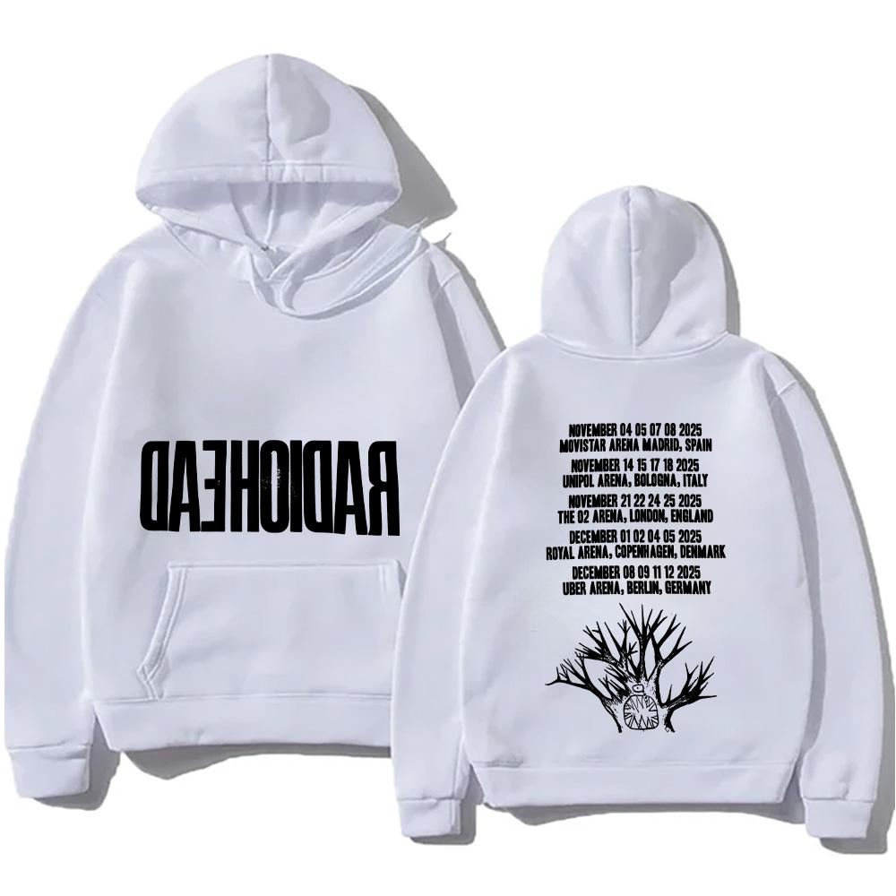 Radiohead 2026 Tour Hoodie Hip Hop Vintage Music Vintage Unisex Men Graphic Hoody Tops Oversize Streetwear Retro Casual Pullover