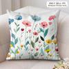 Spring Flowers boho Cushion Cover Soft Plush Fabric DoubleSided Printed Cushion Covers for All Seasons Modern HomeDecor Gift