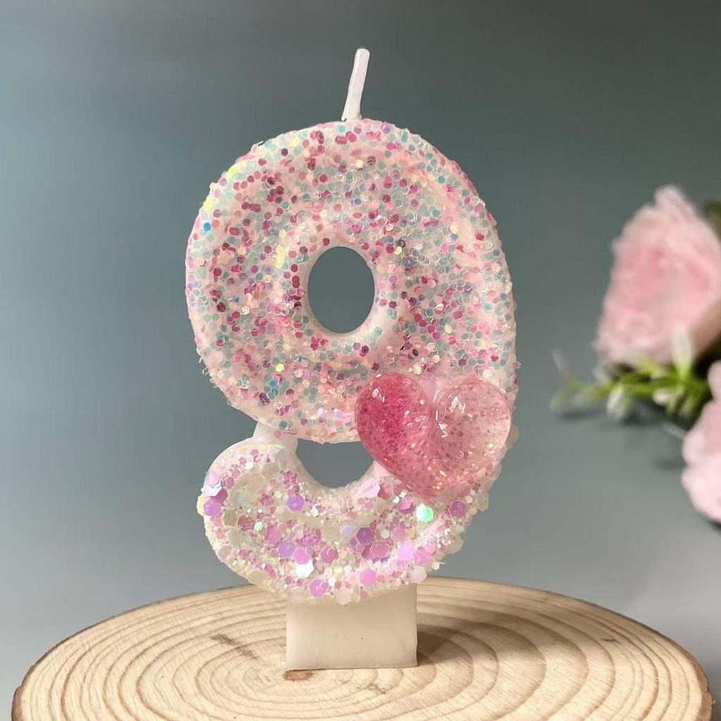 Creative Digital Candles Romantic Love Cute Styling Birthday Cake Candles