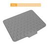 Silicone Drain Mat Waterproof Built-in Drainage Design 1Pcs Heatproof Pad for Kitchen Sink Countertop Under Dish Rack