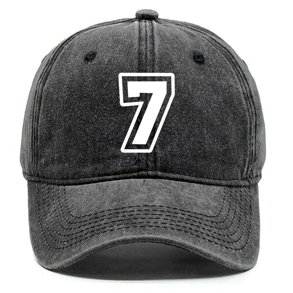 Numbers 0 to 9 Print Unisex Baseball Cap Cap For Man Lightweight Non-Stretch Fabric Adjustable Baseball Caps One Size Fits All