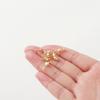 20pcs/lot 14K 18K Gold Color Shell Shape Necklace Calotte Cover Beads With Hook End Crimp Beads For DIY Jewelry Making Supplies