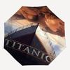 Titanic Theme Automatic Umbrella, Lightweight & Portable, 8 Rib, Perfect for Outdoor Travel, Birthdays, Christmas, Gifts.