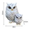 Miniature Decorative Ornament Resin Owl Statue Cute Creative Animal Bird Sculpture Exquisite Vivid Owl Figurines Tabletop
