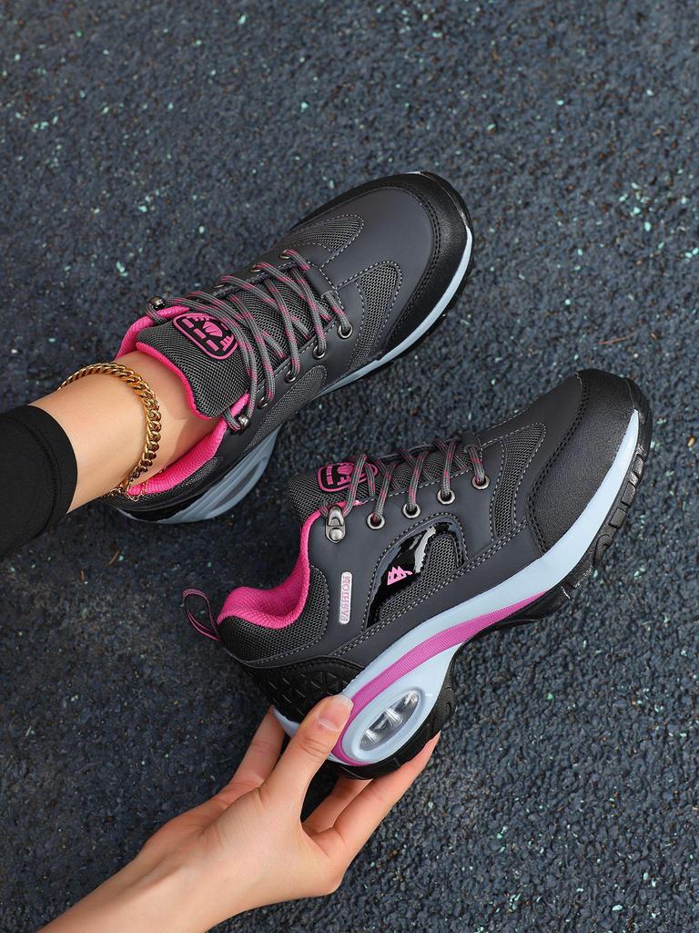 Women's Plus Size Sports Shoes - 2025 Air Cushion, Thick Sole, Height-Enhancing Korean Style, Comfortable & Versatile.