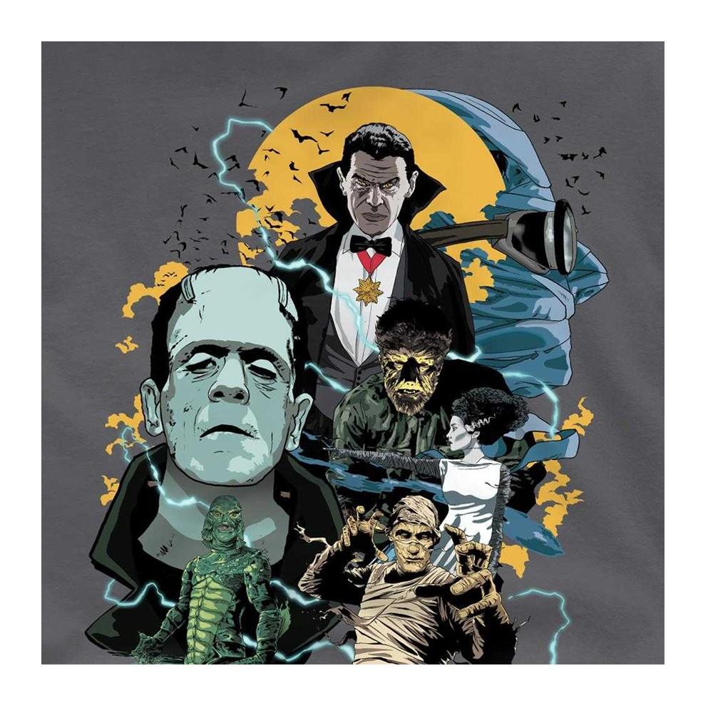 Universal Monsters Unisex Adult Monster Mash Ringspun Cotton Midweight T-Shirt