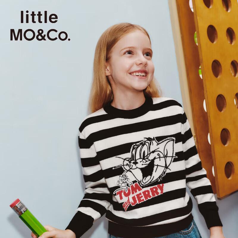 

little MO&Co. x Tom & Jerry Kids Striped Long-Sleeve Sweater 130