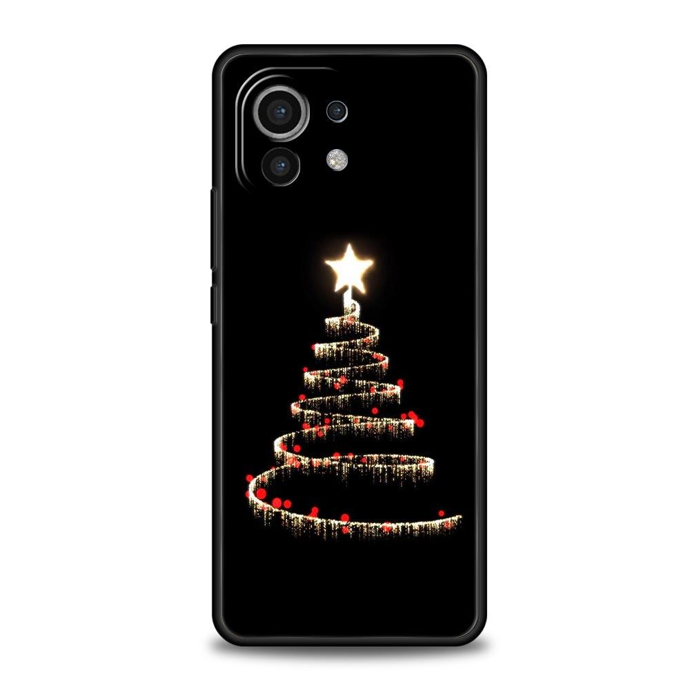 Phone Case For Xiaomi Mi 15 14 14T 13T 12T Pro 12 13 11 Lite 5G 11T X6 X5 Pro Soft TPU Cover Merry Christmas Tree