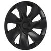 4PCS 19in Wheel Hub Cap Whirlwind Style Sporty Wheel Rim Cover Replacement For Tesla Model Y 2020 To 2023 Matte Black