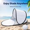 Outdoor Pop Up Beach Tent Ultra Light UV Protection Camping Tent Sunshade Silver Coating Instant Sun Shade Shelter